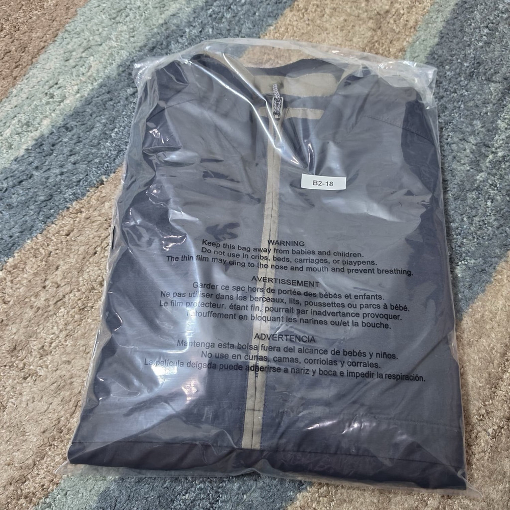 Nike Golf Clima Fit Jacket Mens M Gray Tan 1/4 Zip Windbreaker Lightweight - Picture 9 of 9